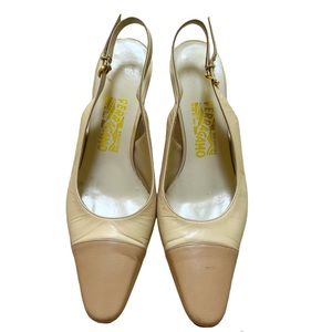 Vintage Ferragamo Slingback Heels Sz. 8.5 B